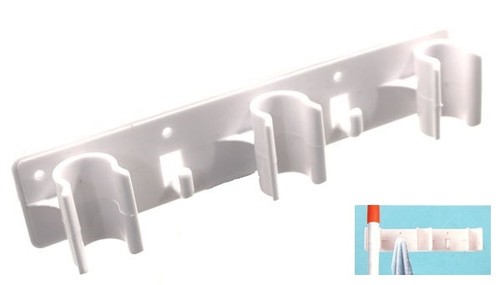 Supporto muro porta scope - da, a