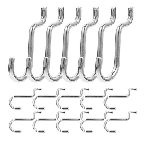 24pz ganci ferro argento - ganci, in